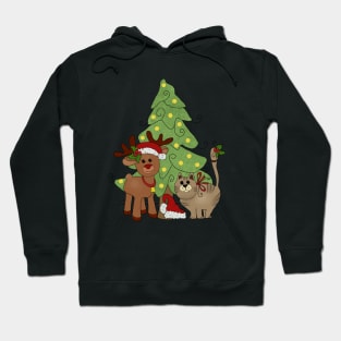 Katzenweihnachten Hoodie